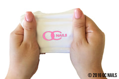 UV Shield Glove ~ WHITE (Pink Logo)